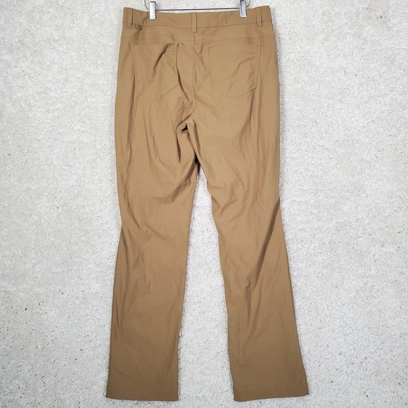 VRST Mens Commuter Pants 34x32 (Fits 33x30) Khaki Stretch Work Travel Casual - Picture 3 of 10